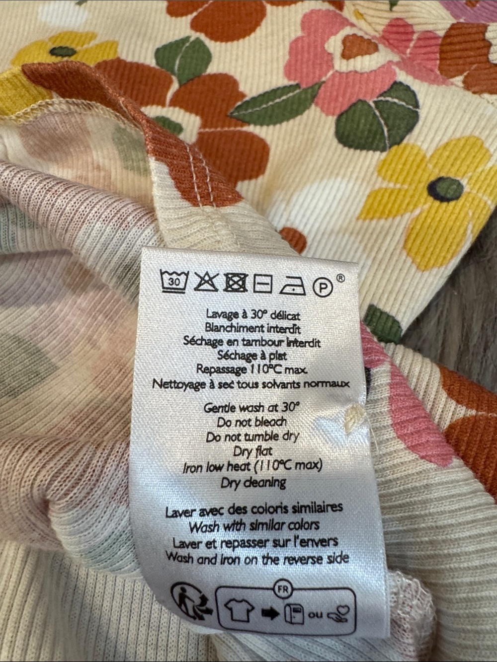 Sezane Floral Mock-Neck Long Sleeve Top Size L - Picture 4 of 11